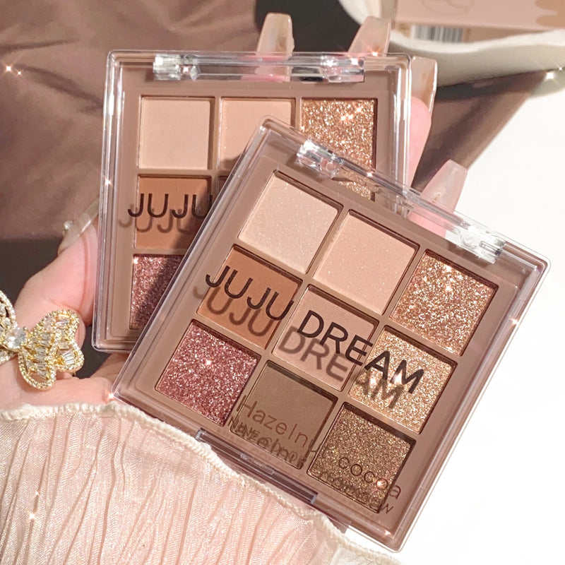 Paleta de sombras luxuosa em 9 cores