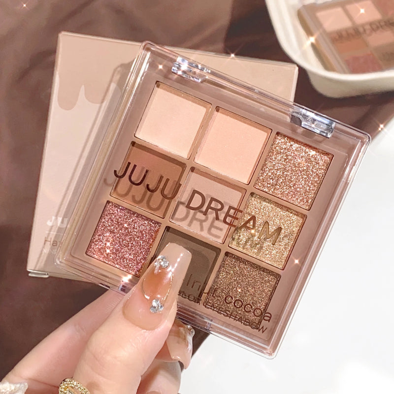 Paleta de sombras luxuosa em 9 cores