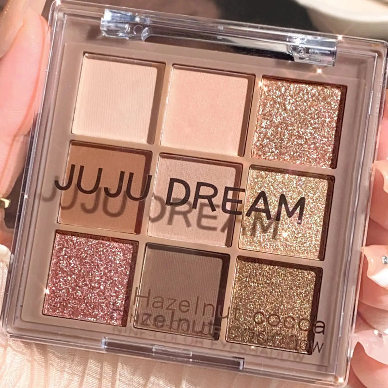 Paleta de sombras luxuosa em 9 cores