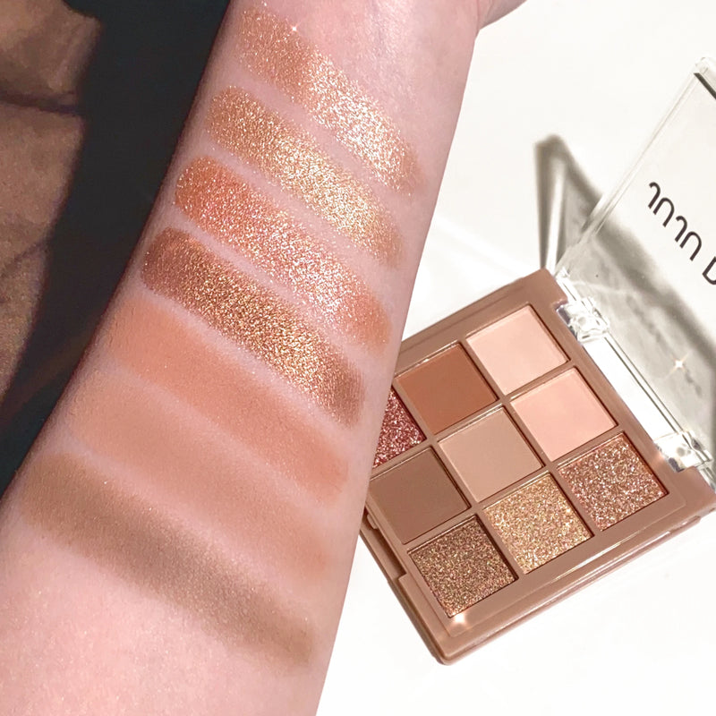 Paleta de sombras luxuosa em 9 cores