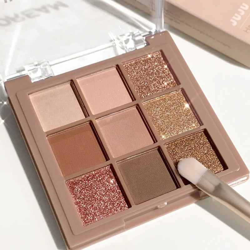 Paleta de sombras luxuosa em 9 cores
